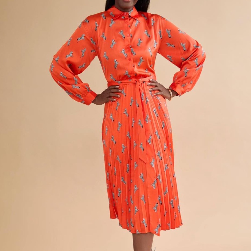 ON-34TH Zebra print Midi Dress - Picture 3 of 16